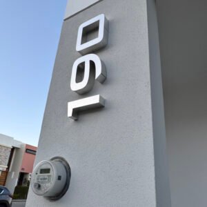 Números Aluminio 3D